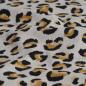 Preview: Dekostoff Leinenlook Leo Animalprint braun beige